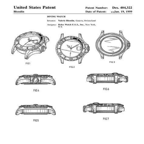 rolex patents list